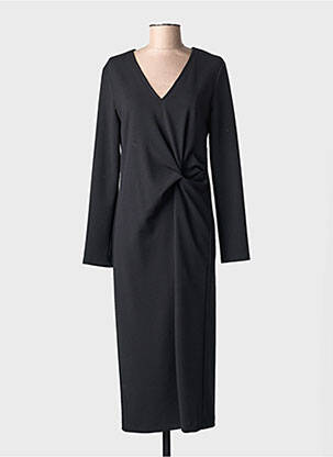 Rochie lungă mâneci lungi mâneci lungi negru JOSEPH RIBKOFF femme