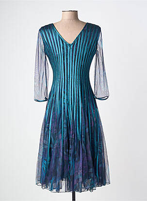 Rochie midi mâneci 3/4 mâneci 3/4 verde PROMULIAS femeie