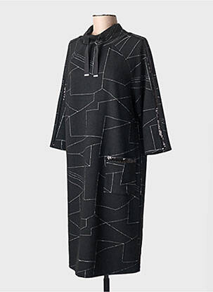 Rochie midi mâneci 3/4 mâneci 3/4 negru JOSEPH RIBKOFF femme