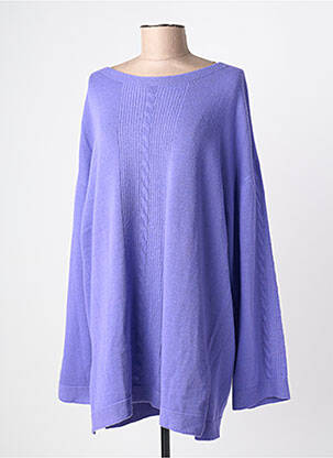 Pulover tunică elasticitate mâneci lungi violet MARINA RINALDI femeie
