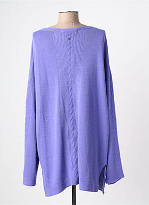 Pulover tunică elasticitate mâneci lungi violet MARINA RINALDI femeie