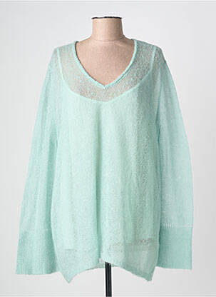 Pulover guler în v mâneci lungi verde MARINA RINALDI femme