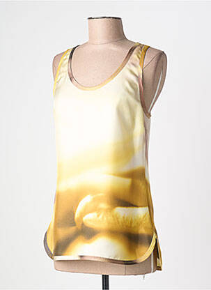 Top croială fluidă fără mâneci bej MAXMARA femme