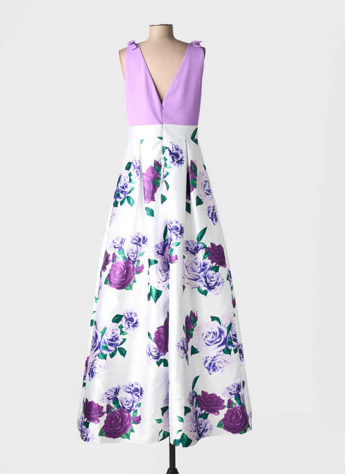 Rochie lungă imprimeu floral fără mâneci violet PROMLIFE femme