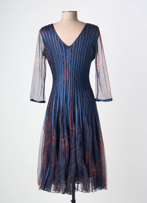 Rochie scurtă mâneci 3/4 mâneci 3/4 albastru PROMULIAS femme