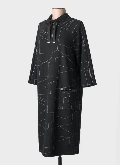 Rochie midi mâneci 3/4 mâneci 3/4 negru JOSEPH RIBKOFF femme