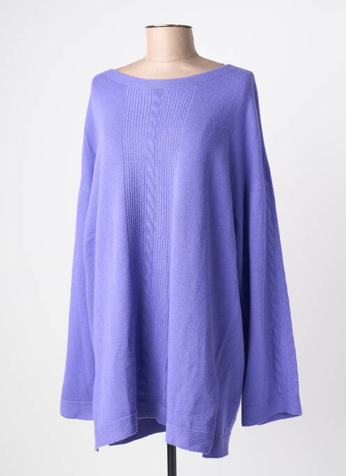 Pulover tunică elasticitate mâneci lungi violet MARINA RINALDI femme