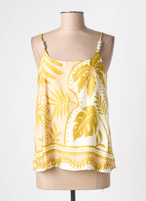 Top guler pătrat bretele subțiri bej BLEU BLANC ROUGE femme