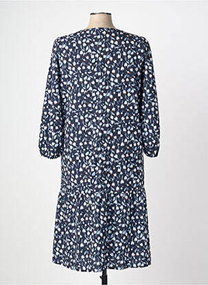 Rochie midi imprimeu floral mâneci lungi albastru MARINA RINALDI femeie