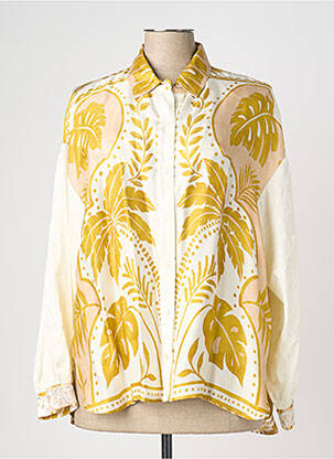 Cămașă imprimeu fantezie mâneci lungi verde BLEU BLANC ROUGE femme