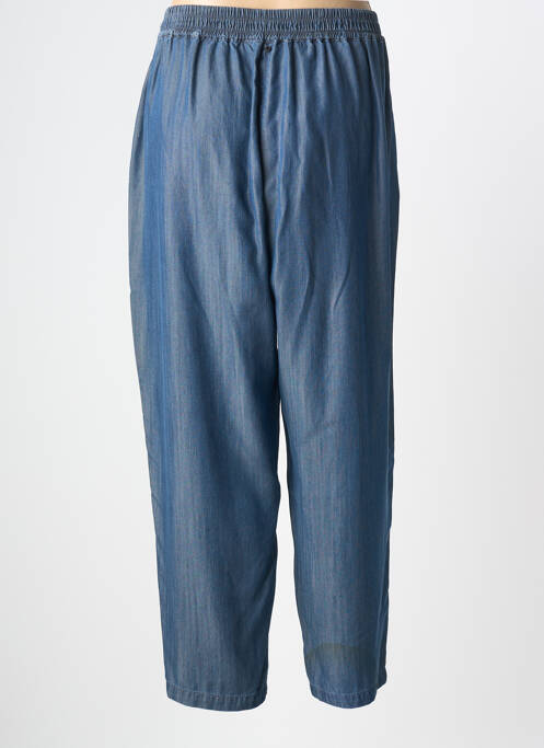 Pantalon larg țesătură poplin mărime normală albastru MARINA RINALDI femme