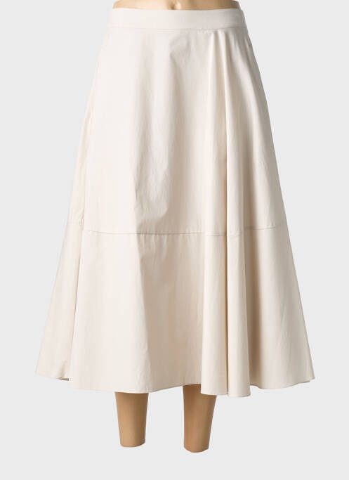 Fustă lungă închidere cu fermoar la spate bej MAXMARA femme