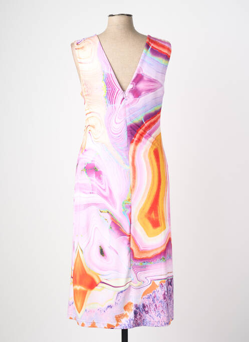 Rochie lungă imprimeu fantezie fără mâneci violet ETOILE DU MONDE femme