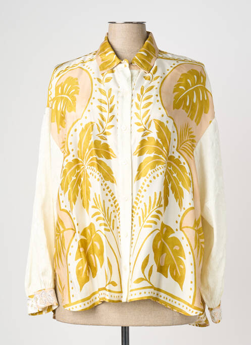 Cămașă imprimeu fantezie mâneci lungi verde BLEU BLANC ROUGE femme