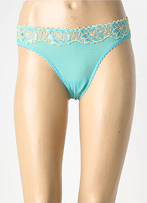 Tanga broderie albastru MARIE JO femeie