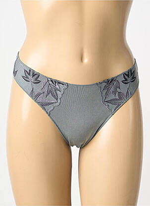 Tanga broderie gri ALLUMETTE femeie