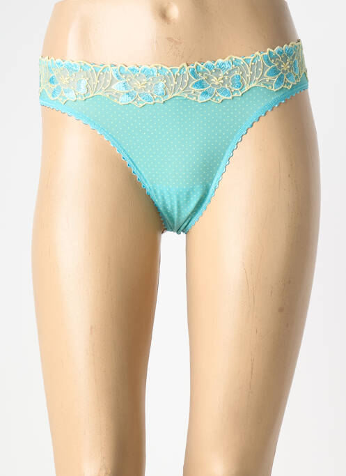 Tanga broderie albastru MARIE JO femme