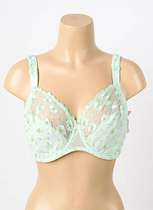 Sutien broderie sutien cupe întregi cu decolteu înalt verde PRIMADONNA femeie