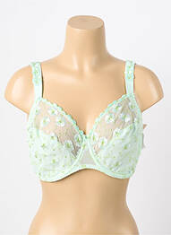 Sutien broderie sutien cupe întregi cu decolteu înalt verde PRIMADONNA femme