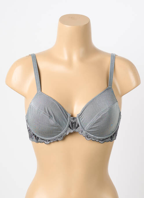 Sutien broderie sutien cupe întregi cu decolteu înalt gri ALLUMETTE femme