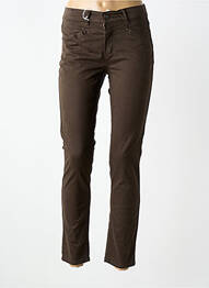Pantalon slim buzunare maro ANNA MONTANA femme