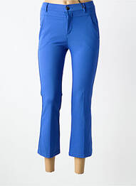Pantalon 7/8 închidere cu fermoar sub clapetă cu nasturi albastru STREET ONE femeie
