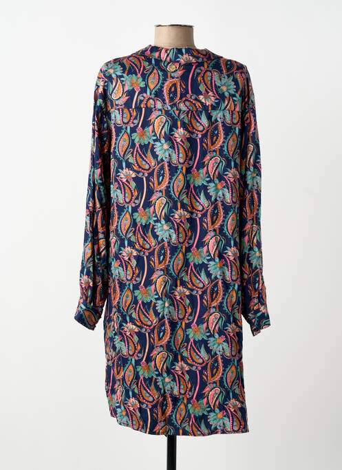 Rochie scurtă mâneci lungi mâneci lungi albastru LOLA ESPELETA femme