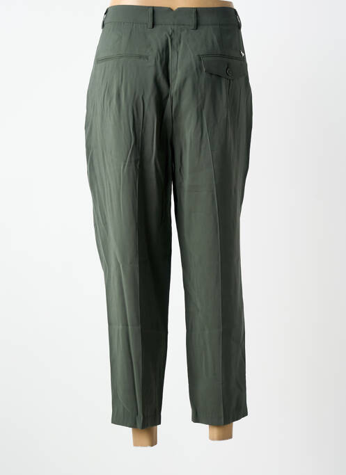 Pantalon 7/8 închidere cu fermoar sub clapetă cu nasturi verde LPB femme