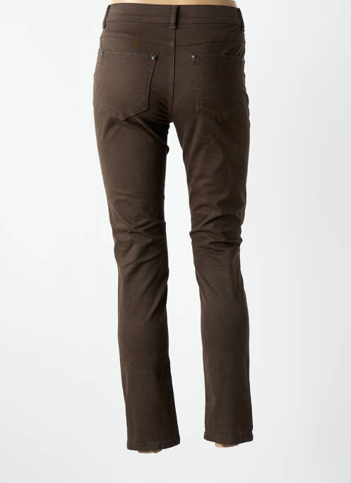 Pantalon slim buzunare maro ANNA MONTANA femme