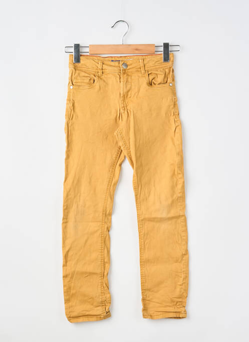 Pantalon slim elasticitate mărime reglabilă portocaliu OKAÏDI garcon