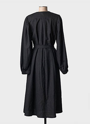 Rochie lungă mâneci lungi mâneci lungi negru CHICOSOLEIL femeie