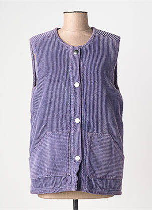 Jachete casual guler rotund violet DROLATIC femme