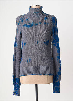 Pulover croială cambrată mâneci lungi gri LEON & HARPER femme