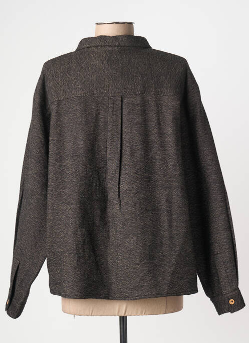 Cămașă croială dreaptă mâneci lungi gri CHICOSOLEIL femme