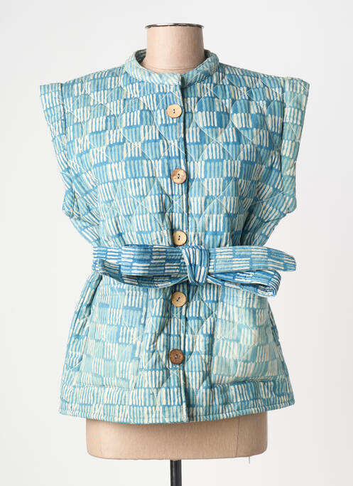 Jachete casual guler rotund albastru CHICOSOLEIL femme