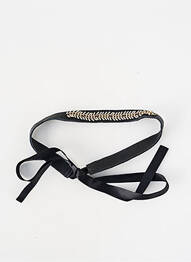 Colier negru SANS MARQUE femme
