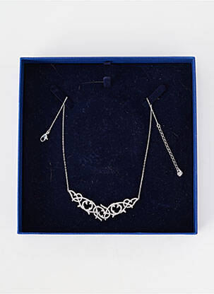 Colier ornament oxid de zirconiu argintiu SWAROVSKI femeie