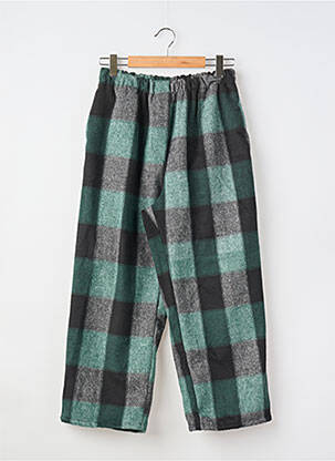 Pantalon larg buzunare mărime normală verde PETIT MODELL femeie