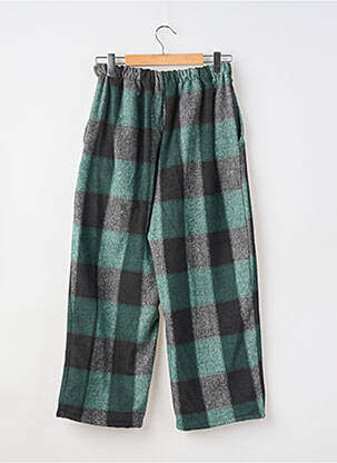 Pantalon larg buzunare mărime normală verde PETIT MODELL femeie