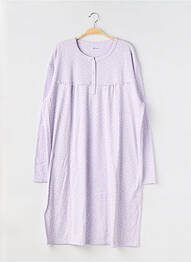 Cămașă de noapte mâneci lungi violet LUNA femme