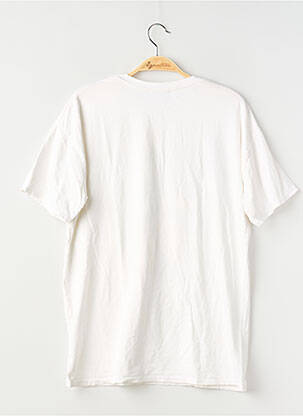 Tricou serigrafie flockată mâneci scurte alb CIAO MILANO femeie