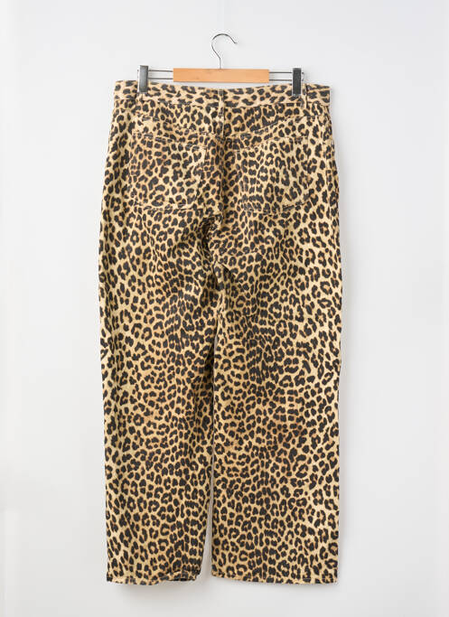 Pantalon drept închidere cu fermoar sub clapetă cu nasturi mărime normală maro H&M femme