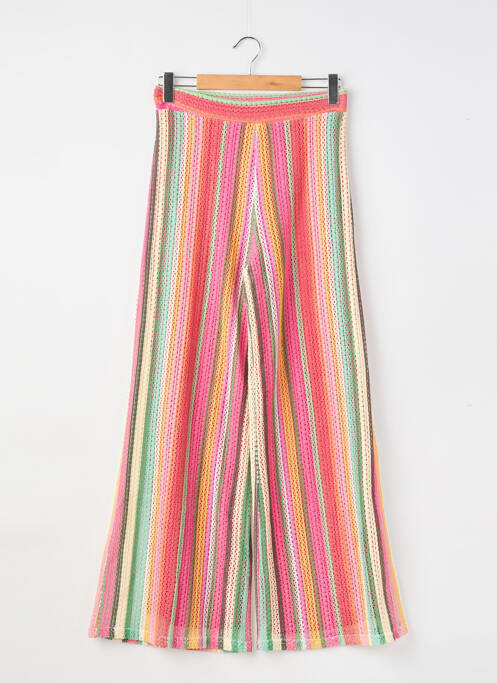 Pantalon larg închidere cu fermoar lateral mărime normală roz LES ACOLYTES femme