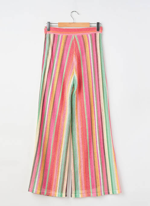Pantalon larg închidere cu fermoar lateral mărime normală roz LES ACOLYTES femme