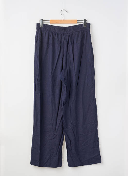 Pantalon drept talie elastică mărime normală albastru ZARA femme