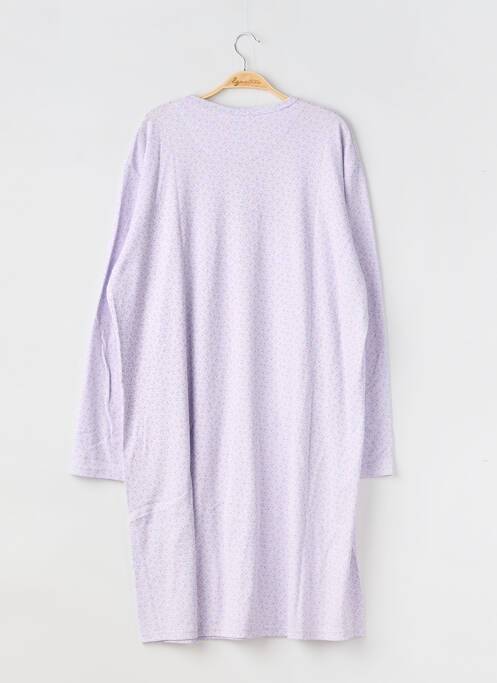 Cămașă de noapte mâneci lungi violet LUNA femme