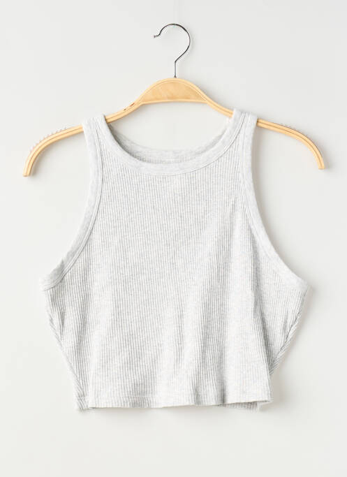 Top elasticitate fără mâneci gri SANS MARQUE femme