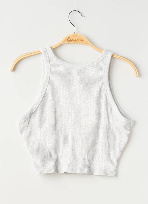 Top elasticitate fără mâneci gri SANS MARQUE femme