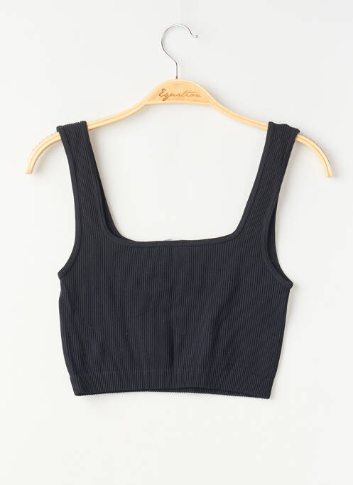 Top croială cambrată fără mâneci negru ZARA femme