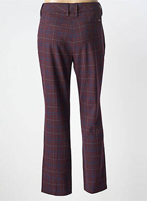 Pantalon chino țesătură poplin mărime normală roșu GARDEUR femeie